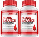 Blood Balance Capsules, BloodBalance Advanced Supplement, All Natural Formula to Maintain Healthy Levels, Maximum Strength Daily Formula, Blood Balance Reviews (2 Pack - 120 Capsules)