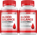 Blood Balance Capsules, BloodBalance Advanced Supplement, All Natural Formula to maintain Health Levels, Maximum Strength Daily Formula, Blood Balance Reviews (2 Pack - 120 Capsules)