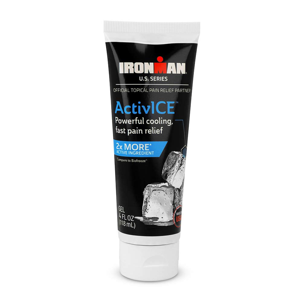 Curad IRONMAN ActivICE Topical Soğutma Gel, Arthritis, Joint, Muscle, Back & Body Aches & Pain, 4-oz (1 Count)