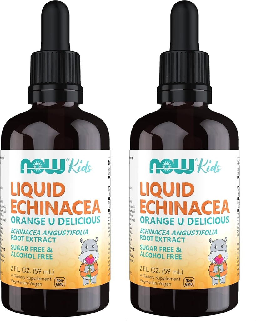 Şimdi Tamamlar, Çocuklar Sıvı Echinacea ile Dropper, Immune System Support, Çocuklar için Formula, 2 Fl Ounce, Ambalaj Vary (Pack of 2)