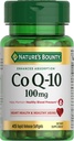 Nature's Bounty CoQ10 100mg for Heart Health Support, Non-GMO Q-Sorb Coenzyme Q-10oxy Support and Cardiovascular Wellness, Diyetsel Tamam, Hızlı Yayın Softgels, 45 ct