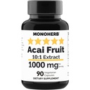MONOHERB Acai Meyvesi 1000 mg - 90 Vegetarian Capsules