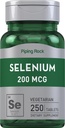 Piping Rock Selenium 20006 | 250 Tablet | Vegetarian, Non-GMO, & Gluten Free Suppleemnt
