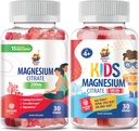 Çocuklar için Magnezyum Gummies 500 mg ve yetişkinler için Gummies - 100 mg. Calm Magnezyum Chews - Magnezyum Citrate Chewable Supplement for Mood & Muscle Support