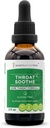 Throat Soothe Alkol-Free Extract, High-Potency Herbal Drops, Tincture, Licorice, Terpery Elm, Marshm, Sage, Echinacea, Elderberry. Sore Throat Formula 2 oz