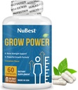NuBest Grow Power - Συμπλήρωμα ασβεστίου - Συμπλήρωμα μαγνησίου με βιταμίνη D3, B6, ψευδάργυρος, φώσφορος και πολυβιταμίνη για τα ισχυρά οστά, συνολική υγεία για την ηλικία 10+ 
