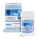 VSL4® Gut Daily Probiyotiks for Gut Health - 30B CFUs, Multi-Strain Digestive Support for Women & Men, Gut Balance & Regularity, Potent, Raf-Stable Probiyotik Supplement, 30 Capsules