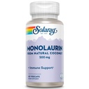 SOLARAY Monolaurin 500 mg from Natural Coconut - Monolaurin Supplement for Powerful Nutritive Support - 60-Day Money Back Garanti, Lab TY - 60 Hizmet, 60 VegCaps