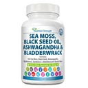 Sea Moss for Dogs 750mg Black Seed Oil 500mg Ashwagandha 250mg Turmeric 250mg Bladderwrack 250 mg Dandelion 250 mg & Vitamin C Vitamin D3 with Elderberry Manuka Sarı Dock 90 Tabletler