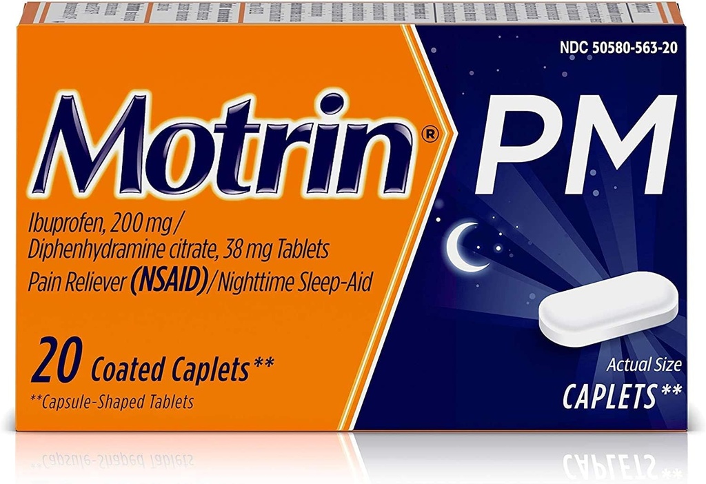 Motrin Pm, Caplets, 20 caplets (Pack of 3)