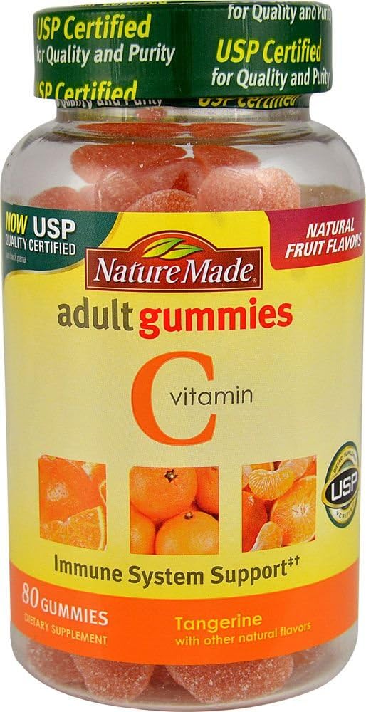 Nature Made C Yetişkin Gummies, Tangerine 80 ea (Görünen 5)