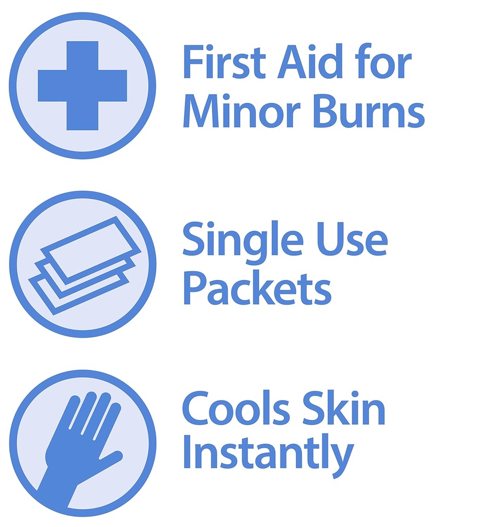 Globe First Aid Burn Gel ile Aloe 0.9g Packets, (kahkabin kutusu) İleri İlk Yardım Gel, Az Burns Geçici Yardımı, Cuts ve Yararlar