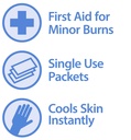 Globe First Aid Burn Gel ile Aloe 0.9g Packets, (kahkabin kutusu) İleri İlk Yardım Gel, Az Burns Geçici Yardımı, Cuts ve Yararlar