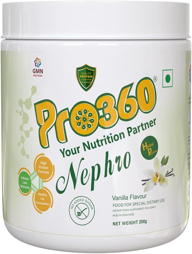 Nepeta Nephro proteini Diiyal Bakım Beslenme Supplement Toz L-Carnitine for Renal Health – Nodrew Sugar, Vanilla Flavour 200g
