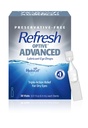 Optive Advanced Lubricant Eye Drops, Preservative-Free, 0.01 Fl Oz Single-Use Konteyners, 30 Count