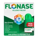 Flonase Alerji Yardımı Nasal Mix, 24 Saat Drowsy Alerji ilacı, Ölçümlü Nasal Mix - 144 Spreys (Pack of 2) - Güz ve Mevsim Alerji Yardımı