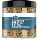 Earthborn Elements Lavender Extract 200 Capsules, Pure & Undiled, No Wordss