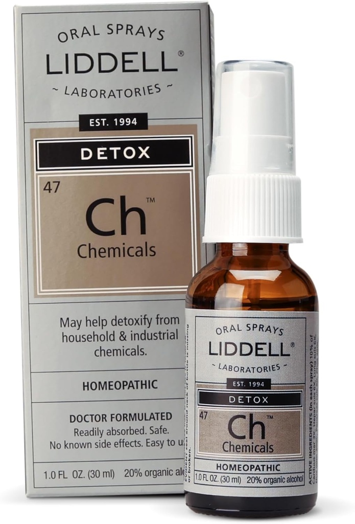Liddell Homeopathic Chemical Detox Spray, 1 Akış Ounce