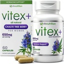 VH VI BeslenmeTEX+ | Vitex Chasteberry Supplement for Women | Hormonal Balance* ve Ferttitude Support* | 650mg Per Vitex Berry Ekstraksiyon Toz | 60 Capsules