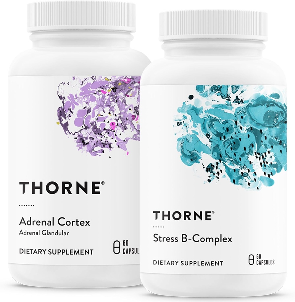 THORNE - Adrenal Support Sche - Adrenal Cortex ve Stres B-Complex - Stres & Immune Yönetimi - 60 Hizmetler