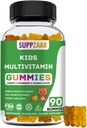 Çocuklar Vitamini | 45-90 Gün Çocuk Çokvitamin Gummies | Vejetaryen, Non-GMO & Gluten Ücretsiz Malzemeler | Çocuklar için Çokvitamin | Çocuklar için Vitaminler | Toddler Vitaminleri | 90 Ctt