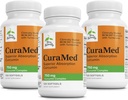 Terry Natural CuraMed 750 mg - Antioksi Supplement for Brain & Heart Health - Supplement with High-Potency Curcumin Complex - Kidney, Liver & Immune Health Support - 120 Softgels (Pack of 3)