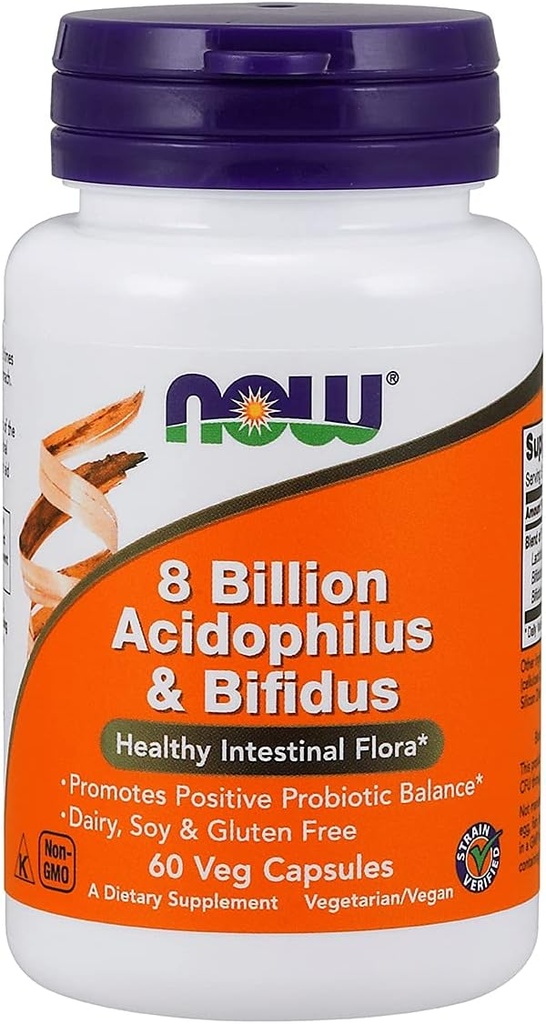 Şimdi Gıdalar Asitofili & Bifidus 8 Milyar VCaps, 60 ctt