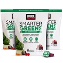 FORCE FACTOR Smarter Greens Superfood Chews, 3-Pack, Greens and Superfoods with Probiyotiks, Antioksis, and Fiber, Greens Supplement to Support Digestion, Nitric Physics, and Energy, 180 Chews