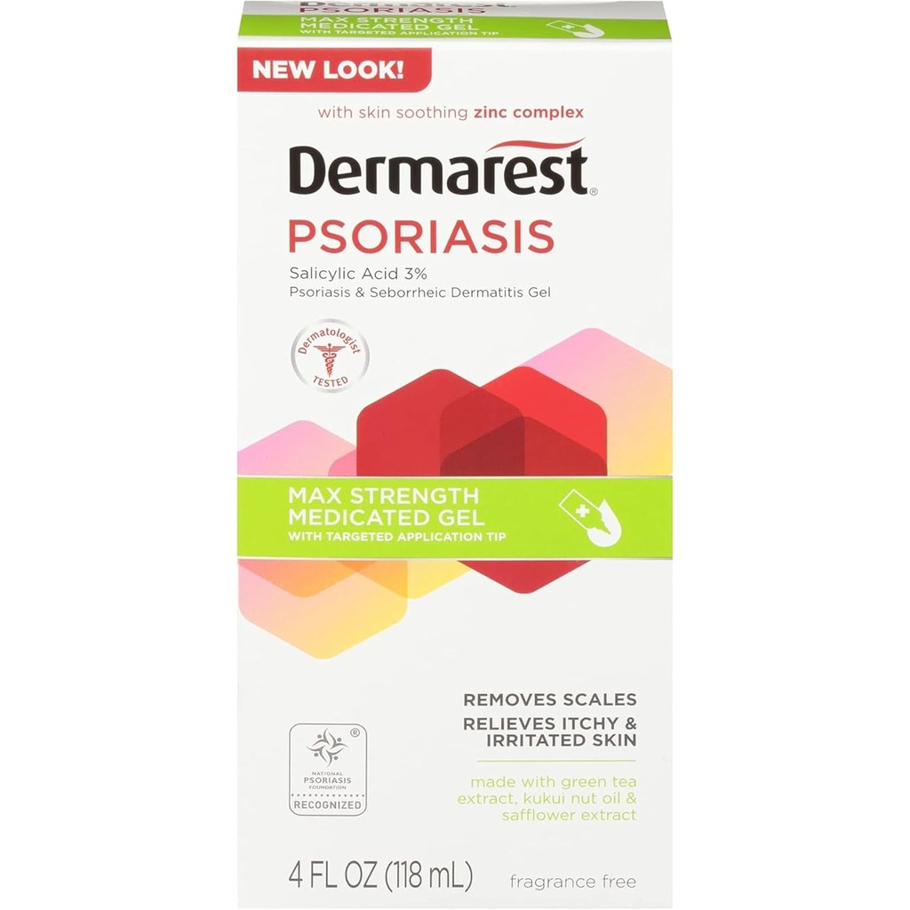 Dermarest Psoriasis Medicated Treatment Gel, 4 ozz