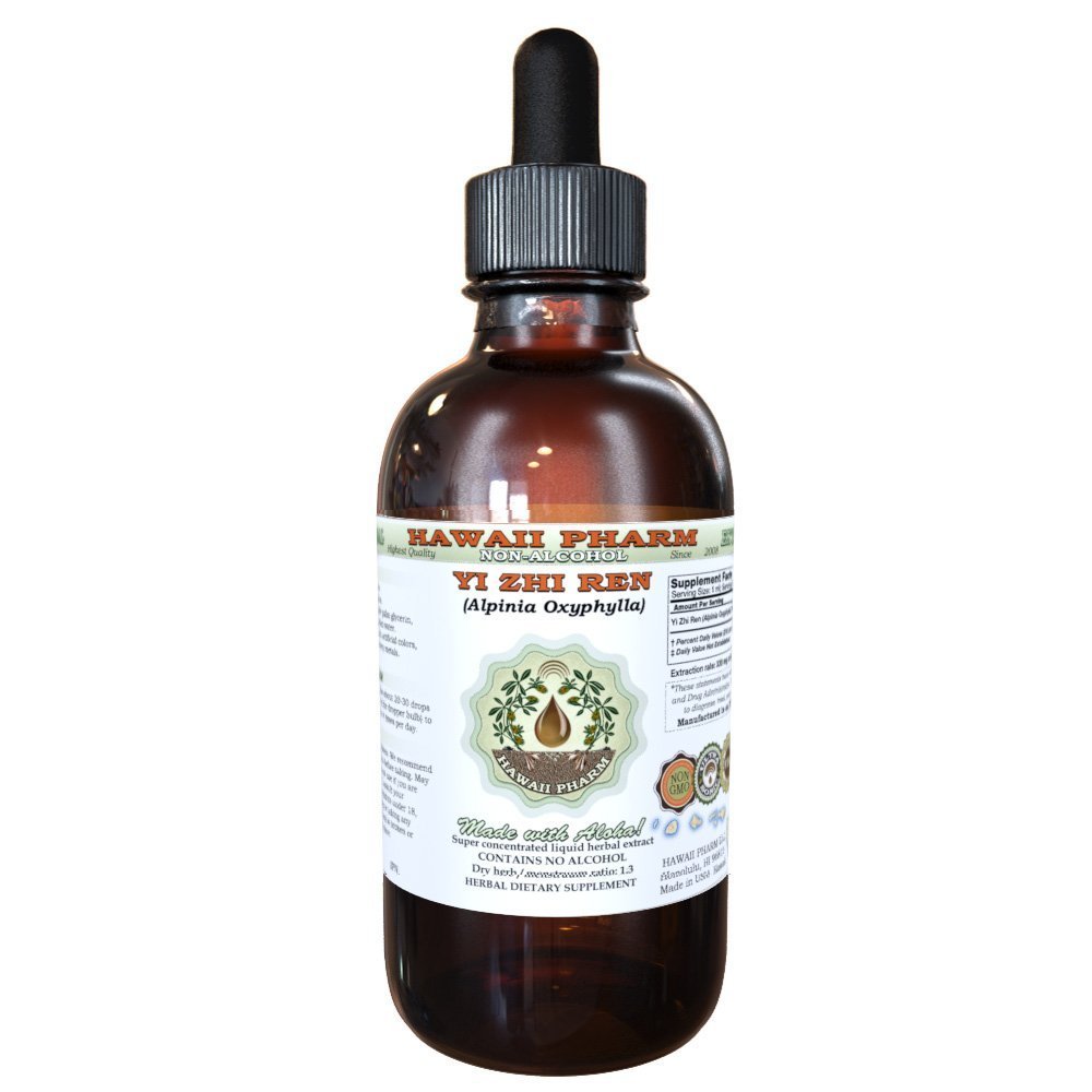 Yi Zhi Ren Liquid Extract χωρίς αλκοόλ, Yi Zhi Ren, Sharpleaf Galangal (Alpinia Oxyphylla) Συμπληρώματα Φυσικού βοτανικού Γλυκερίτη, Hawaii Pharm, USA 2 fl.oz