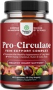 Vein Support Supplements Leg and Veins - Full Body Circulation Supplement for Spider & Varicose Veins and I developed Flow with Horse Chestnut Extract & Flavonoids - Vegan Non-GMO Mini Caps (1 ay)