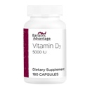 Bariatrik Avantaj Vitamin D3 5.000 IU - Bariatrik Vitamin D Capsules - Su-Miscible - Bone Strength Support* - Easy Sw Capsule - 180