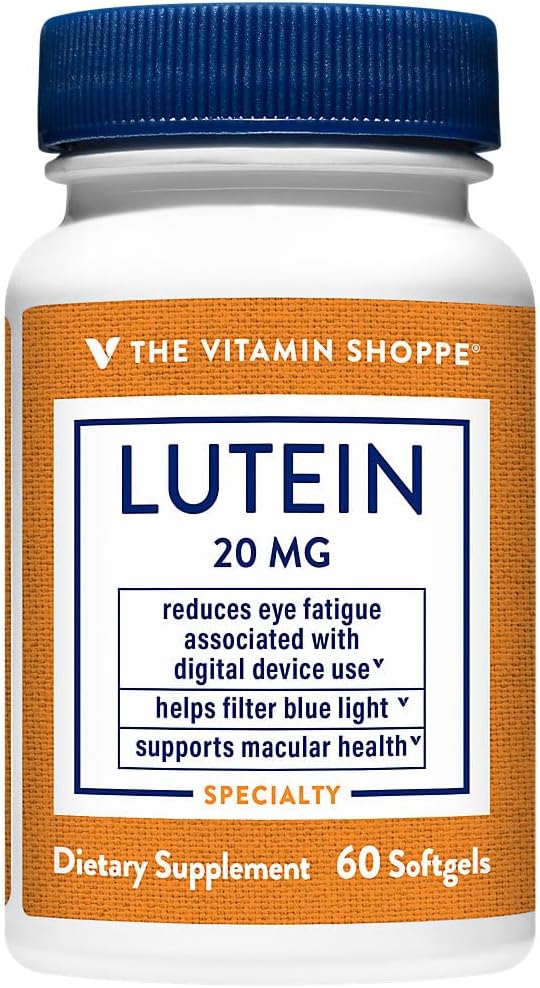 Η βιταμίνη Shoppe Lutein 20 MG (60 Softgels)