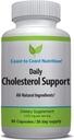 Cholesterol Support Supplement - Support Cardiovascular & Artery Performance, Target Bad LDL Levels & Plaqueuba Buld-Up - Circulation & Blood Flow - 60 Capsules