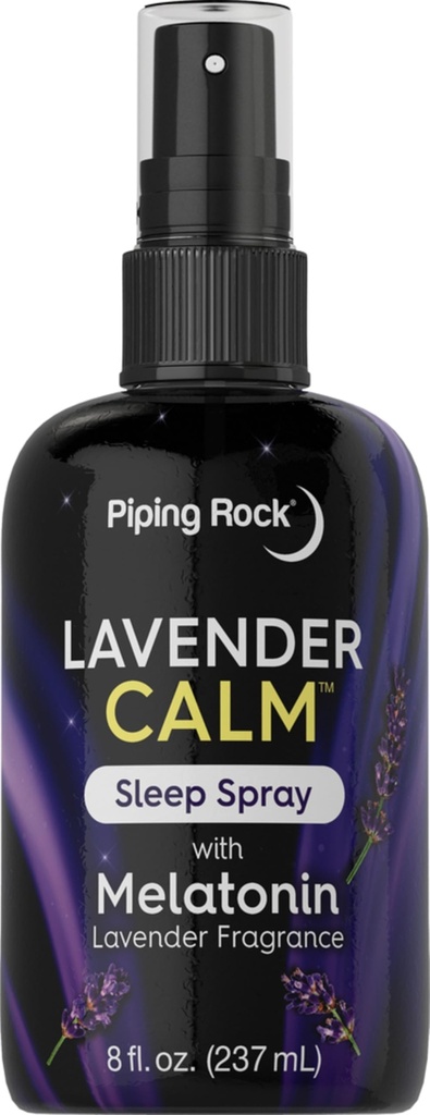 Piping Rock Melatonin Sleep Spray for Adults | 8 fl oz | with Melatonin & Lavender for Pillow, Room & Body | Nighttime Calm Mist