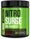 Jacked Factory NITROSURGE Pre Workout Supplement - Endless Energy, Instant Strength Gains, Clear Focus ve Intense Pumps - NO ATM & Güçlü Preworkout Energy Toz - 30 Hizmet, Black Cherry