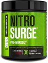 Jacked Factory NITROSURGE Preworkout Supplement - Ατελείωτη Ενέργεια, Άμεση Ενίσχυση Κερδίζει, Καθαρή Εστίαση και Έντονες Αντλίες - ΟΧΙ Booster & Ισχυρή Preworkout Energy Powder - 30 Υπηρεσίες, Μαύρο Τσέρι