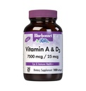 Bluebonnet Nutrition Vitamin A & D3 25,000 IU/1,000 IU from Deep Sea, Cold Water, Fish Oil - For Eye Health & Immune Function* - Gluten Free - Dairy Free - Molecularly Distilled - 100 Softgel/Servings