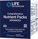 Life Extension Comprehensive Nutrient Packs Advanced, Curcumin, Fish Oil, CoQ10, multis and Supplements, 30 on-The-go Packets, Gluten-Free, Non-GMO