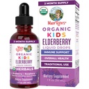 MaryRuth Organics USDA Organic Elderberry Liquid Drops for Kids | Vegan Elderberry Extract Organic Glycerin | Immune Support Supplement | Genel Sağlık | 4-13 | 1oz
