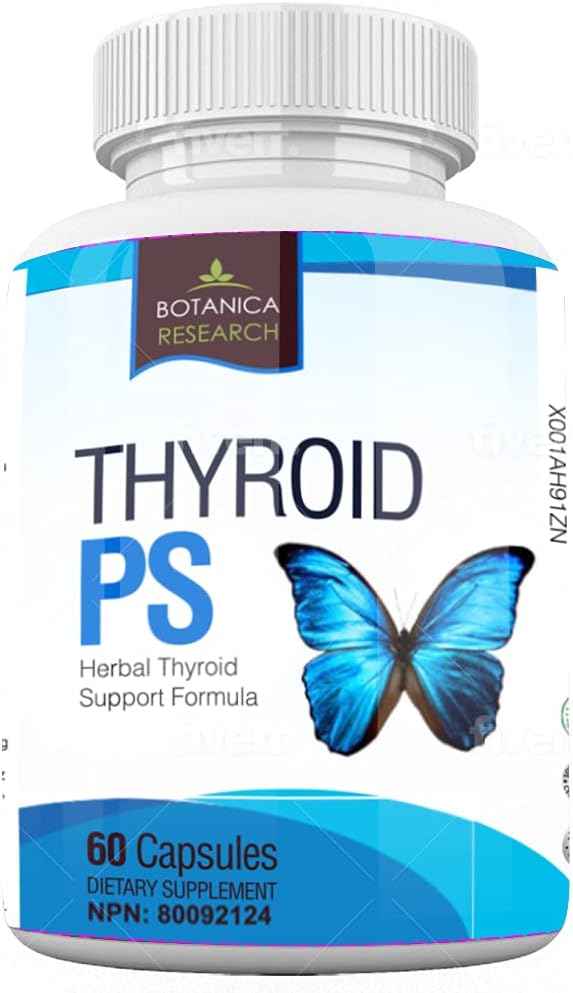 Tiroid Destek Kompleksi Tamam: All Natural Glandular System: Better Focus, Concentration, PS Hormon Denge Enerji Boost - 60 Veggie Vitamin Capsules