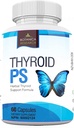 Tiroid Destek Kompleksi Tamam: All Natural Glandular System: Better Focus, Concentration, PS Hormon Denge Enerji Boost - 60 Veggie Vitamin Capsules