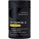 Spor Araştırma Vitamini K Multi-Spectrum - Üç Vitamin türü K: K1, K2 MK-4 & K2 MK-7 - Vegan Dostu, Plantgel Capsule - 60 softgels
