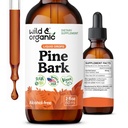 Άγρια & οργανικά Pine Bark Extract Βάμμα - Αντιοξειδωτική Υποστήριξη - Συμπληρώματα Pinus Pinaster - Γαλλική Maritime Bark Liquid Drops - 2-Month Supply - Vegan, Αλκοόλ & Ζάχαρη-Free - 2 fl oz