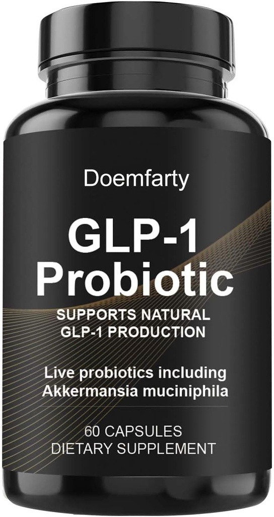 60 PCS GLP-1 Probiyotik - AFU Multi-Strain Probiyotik + Prebiyotik, Doğal Destek GLP-1 Probiyotik, Gecikmiş Yayın, Üçüncü Partili Test Edildi, Erkekler ve Kadınlar için 60 Hizmetler (GGK 1 V7