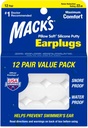 Mack'in Yastık Yumuşak Silikon Kulakları, 12 Pair – The Original Moldable Silikon Ölçeği Uyku, Snoring, Yüzme, Seyahat, Konserler ve Çalışmak | ABD'de Yapıldı