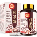 Lumbrokinase 100mg (Μέγιστη Δραστηριότητα 1.000.000 LKU), Nattokinase 100mg-2,000 FU Δραστηριότητας και Red Yeast Rice 300mg, Potent Lumbrokinase Enzymes Συμπλήρωμα για την Κυκλοφορική, Cognition, 60 Κάψουλες (Pack of 1)
