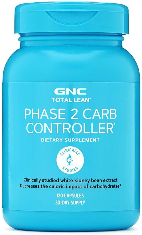 GNC Total Lean Stage 2 Carb Controller, Karbohidratlardan Calorie Etkisi, 120 Capsules