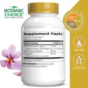 Botanic Choice Stress Complex Κάψουλες - Mood & Memory Support with Saffron, Ashwagandha, Rhodiola - Χωρίς γλουτένη, 60 Κάψουλες