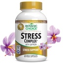 Botanic Choice Stress Complex Κάψουλες - Mood & Memory Support with Saffron, Ashwagandha, Rhodiola - Χωρίς γλουτένη, 60 Κάψουλες